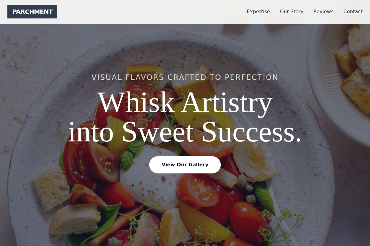 Parchment Food Styling