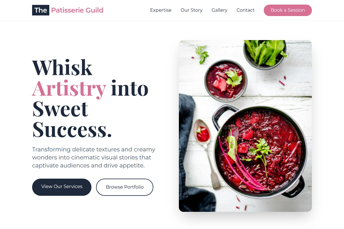 Cream Food Styling